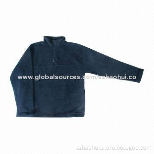 Pullover Polar Fleece Jacket with Half Zip, 100% Polyester 300gsm